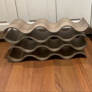 Modern Wave Design 12 bottle Wine Rack